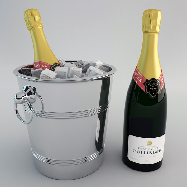 maya champagne ice bucket - Champagne Ice Bucket by happy3D